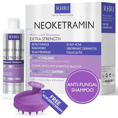 Anti Fungal Shampoo for Men & Women | Anti Dandruff, Medicated, Folliculitis Shampoo for Dry Scalp, Psoriasis, Ringworm | for Itchy, Flaky & Irritated Scalp | No Paraben & Sulphate