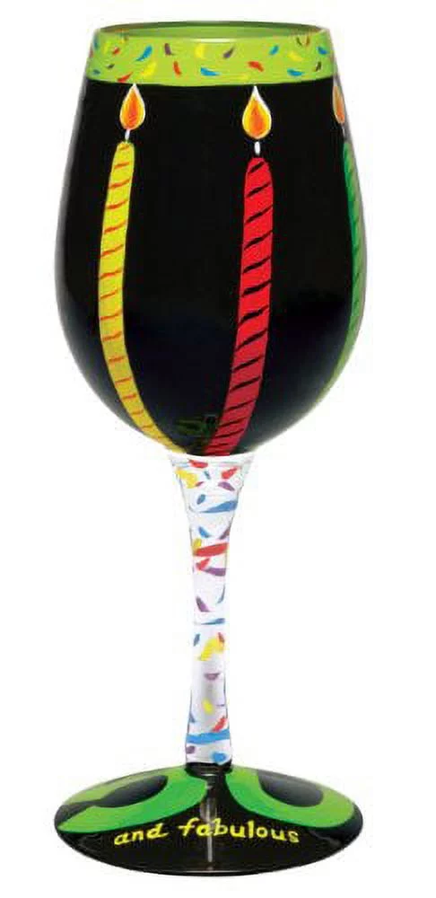 Lolita Glassware 50 & Fabulous Wine Glass #GLS11-5585J