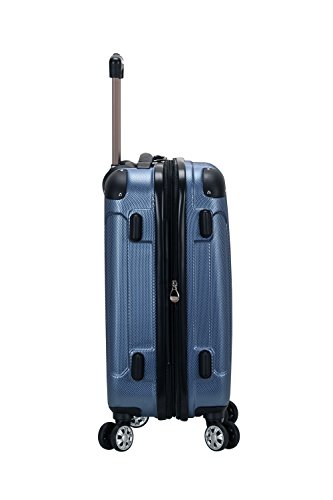 Rockland London Hardside Expandable Luggage with Spinner Wheels, Blue, Carry-On 20-Inch