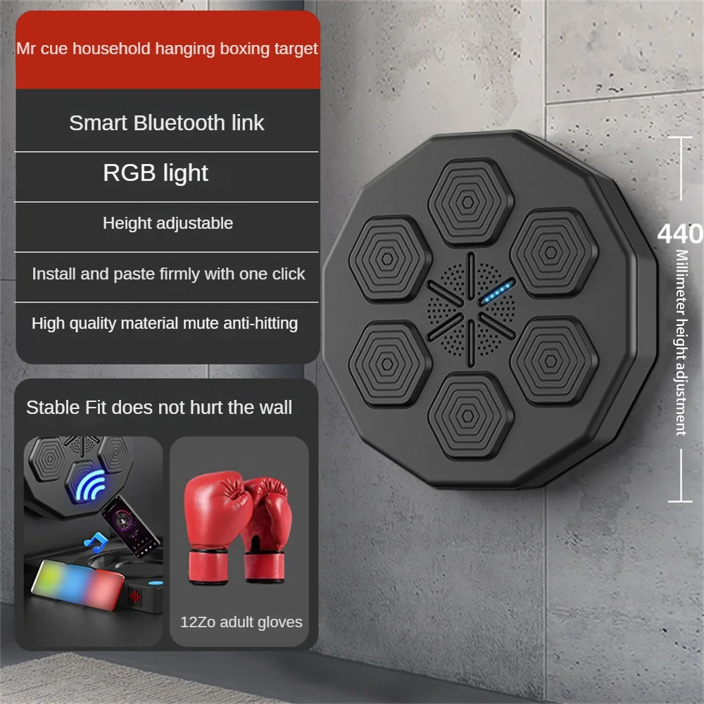 JFY  Music Boxing Machine, Smart Boxing Equipment with a Three-Layer Shock Absorption Configuration, Enjoy The Pressure Release, Perfect for Boxing Machine and Boxing Target Workouts