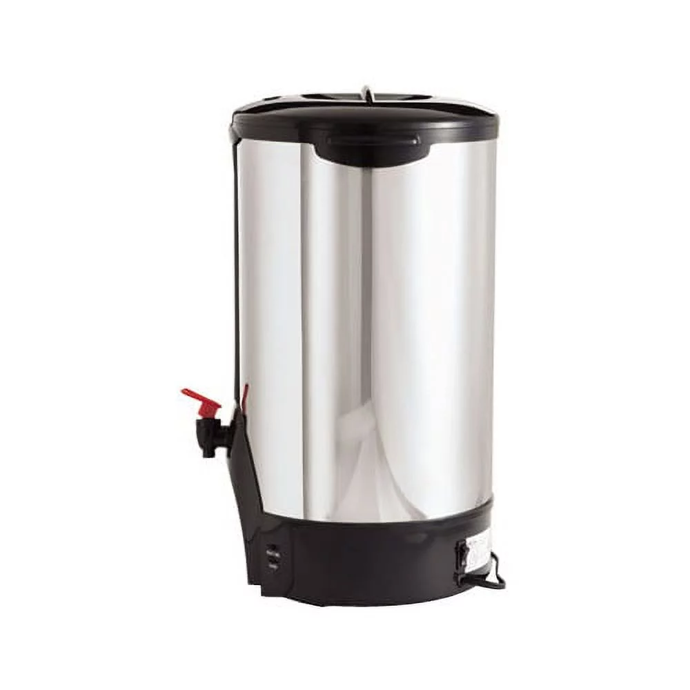 Coffee Pro 100-cup Commercial Urn/Coffeemaker 100 Cup(s) - Multi-serve - Stainless Steel - Stainless Steel, Glass, Plastic