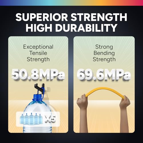 OVERTURE PETG 3D Printer Filament 1.75mm, Neatly Wound Durable PETG 2kg Spool (4.4lbs), Strong Toughness Filament, Dimensional Accuracy +/- 0.02mm, Fit Most FDM Printers (Black (2-Pack))