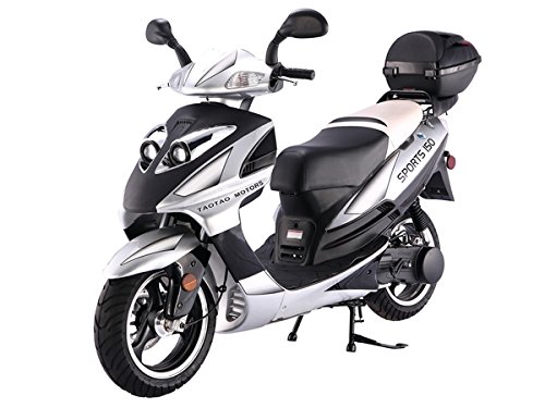 HHH 150cc Scooter Vienna 150 Fully Automatic CVT Gas Powered 150cc Moped LANCER150 Eagle with GY6 Engine (Black)