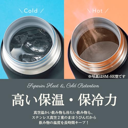 Zojirushi SM-SA60BA Stainless Steel Vacuum Insulated Mug, 1 Count (Pack of 1), Black, 20 oz.