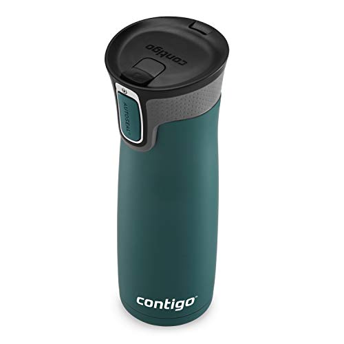 Contigo AUTOSEAL West Loop Vacuum-Insulated Stainless Steel Travel Mug with Easy-Clean Lid 20 oz Sake