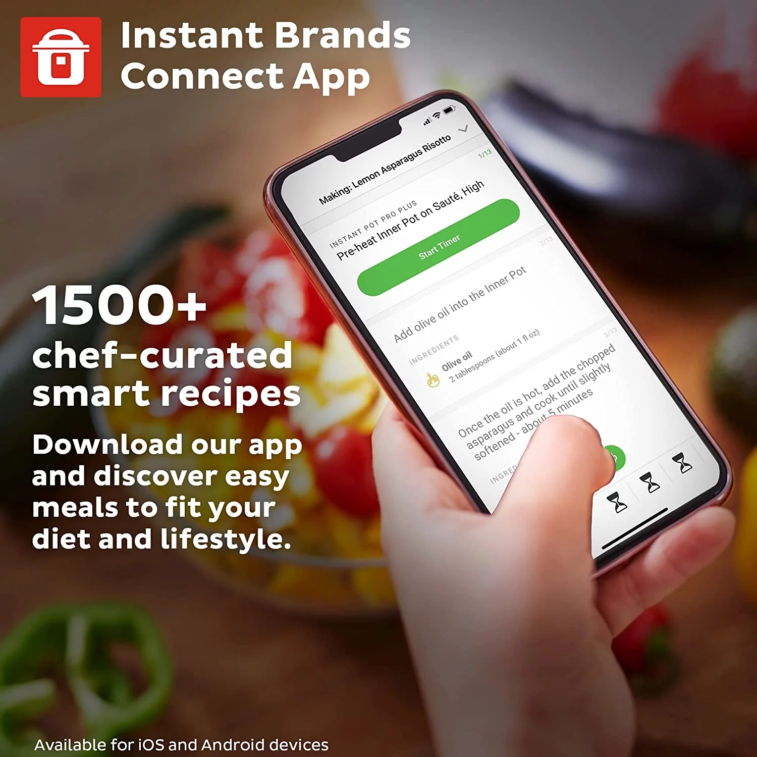 Duo 7-in-1 Electric Pressure Cooker, Slow Cooker, Rice Cooker, Steamer, Sauté, Yogurt Maker, Warmer & Sterilizer, Includes Free App with over 1900 Recipes, Stainless Steel, 8 Quart