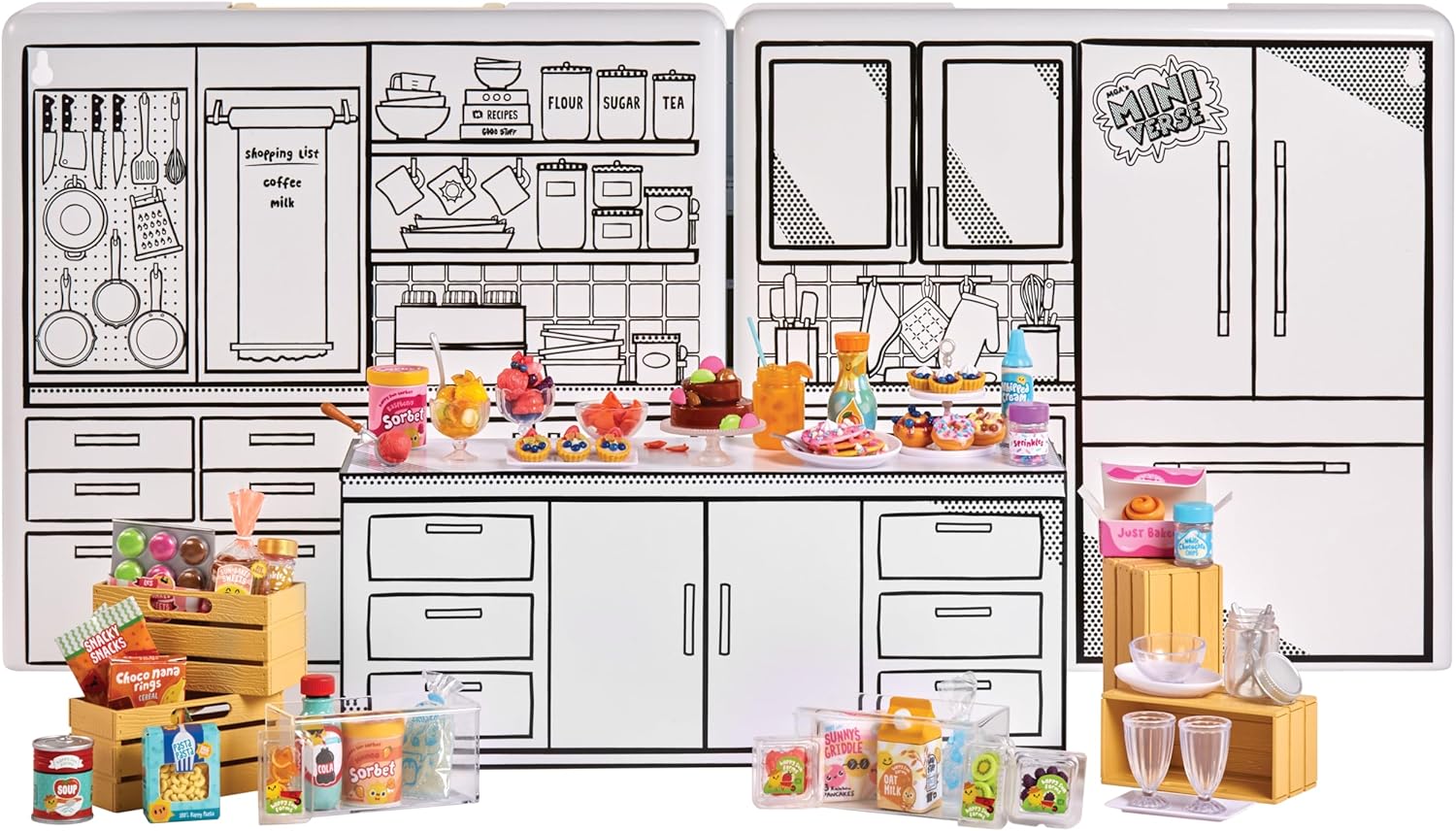 MGA's Miniverse Make It All You Can Eat Collectibles, DIY, Resin Play, Replica Food, NOT EDIBLE, 8+