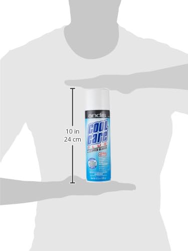 Andis 12750 Cool Care Plus 5-in-1 Clipper Spray, 15.5 oz Can, Blade Care and Treatment, Blue