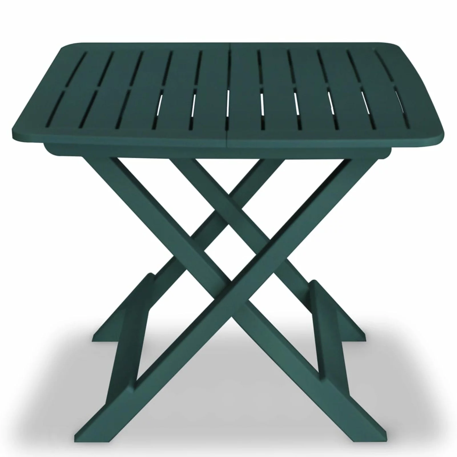 moobody 3 Piece Folding Bistro Set Plastic Folding Table with 2 Foldable Chairs Dining Set Green Outdoor Furniture Space Saving for Garden Backyard Terrace Balcony