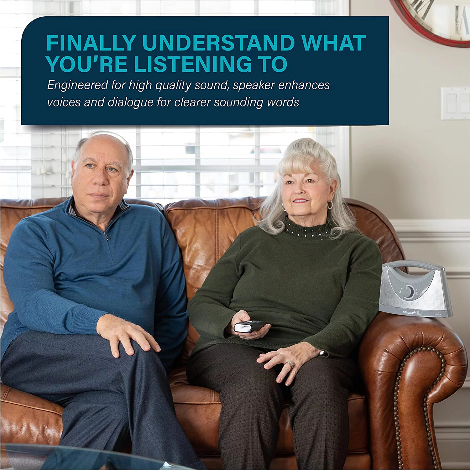 Serene Innovations  Wireless TV Speaker - Light Grey