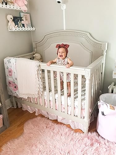 Evolur Julienne 5-In-1 Convertible Crib In Clay, Greenguard Gold Certified, Features 3 Mattress Height Settings, Sturdy And Spacious Baby Crib, Wooden Furniture