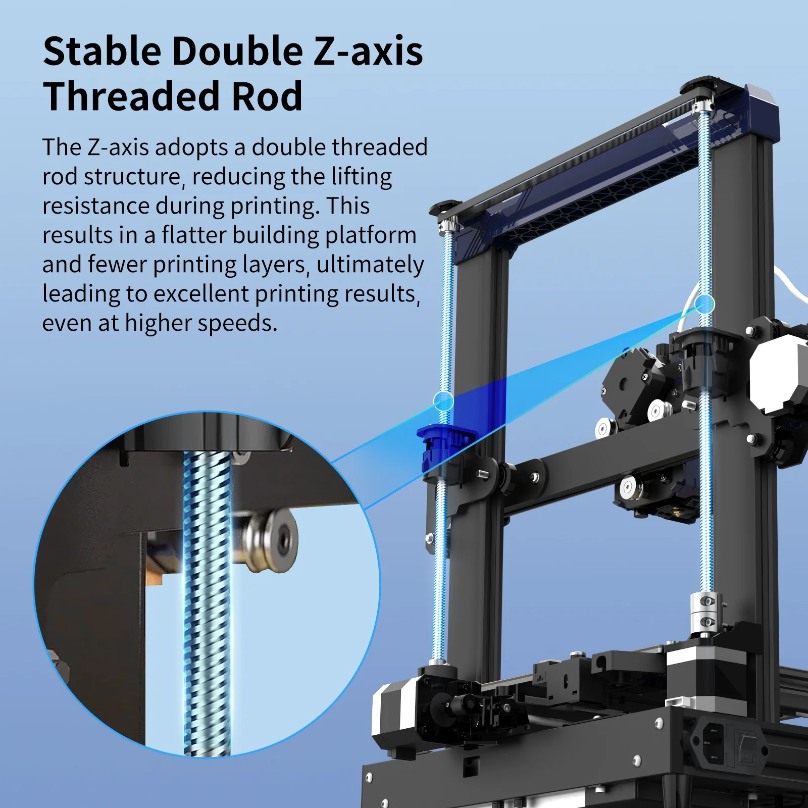 Anycubic Kobra 2 3D Printer, 6X Faster Speed Firmware Upgrades Auto Leveling Pre-Installed with Upgraded Extrusion System Efficient and Precise Delivery 8.7