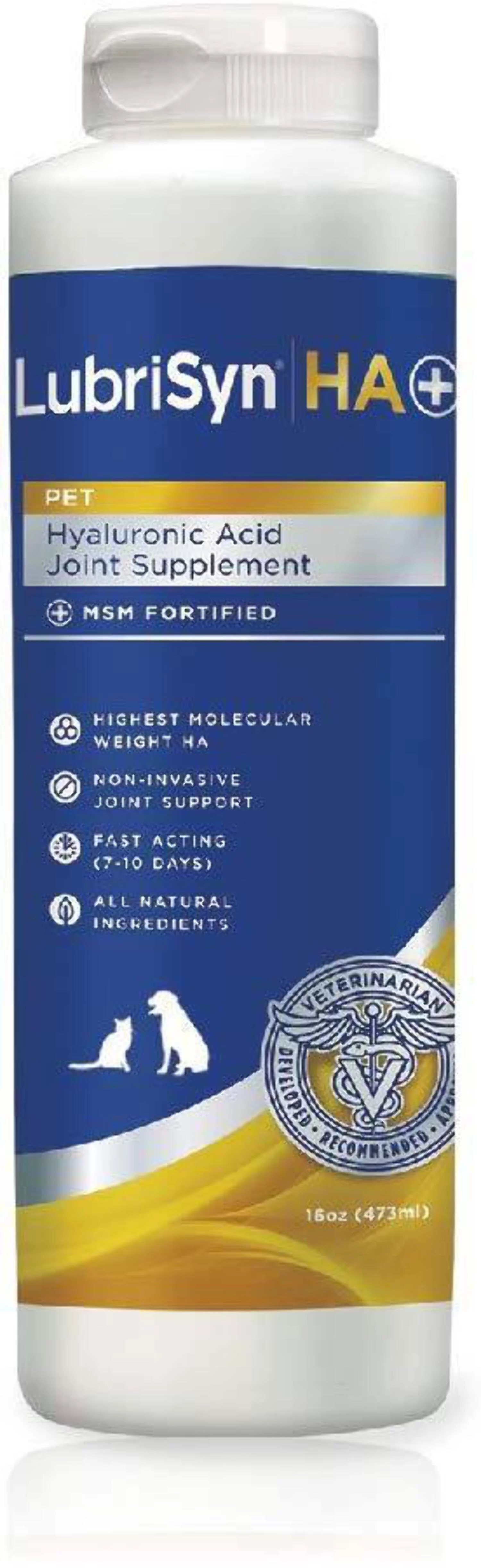 LubriSyn HA Plus Joint Supplement for Dog Cat  Equine 16 oz.