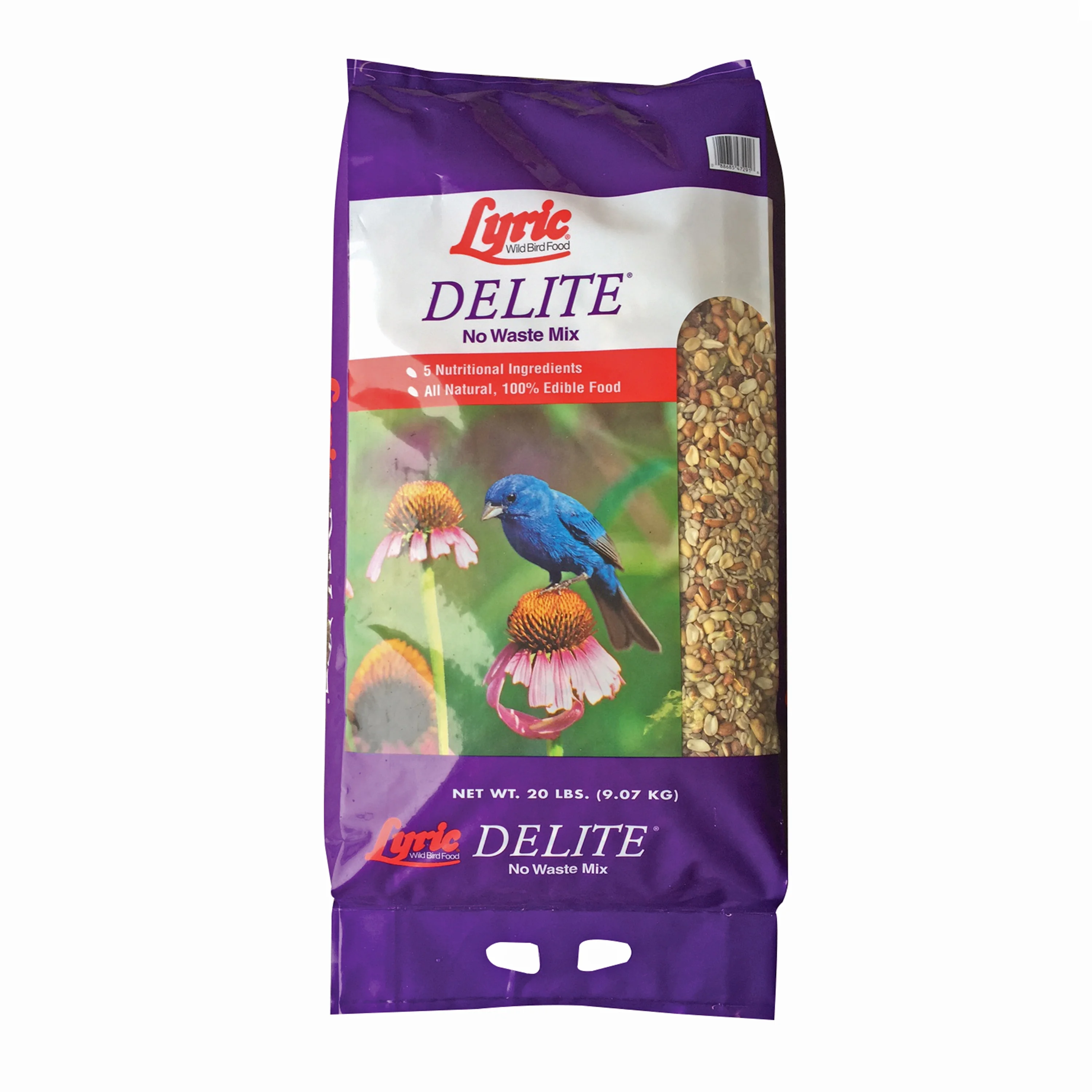 Lyric Delite Wild Bird Seed, No Waste Bird Food with Shell-Free Nuts & Seeds - 20 lb. Bag