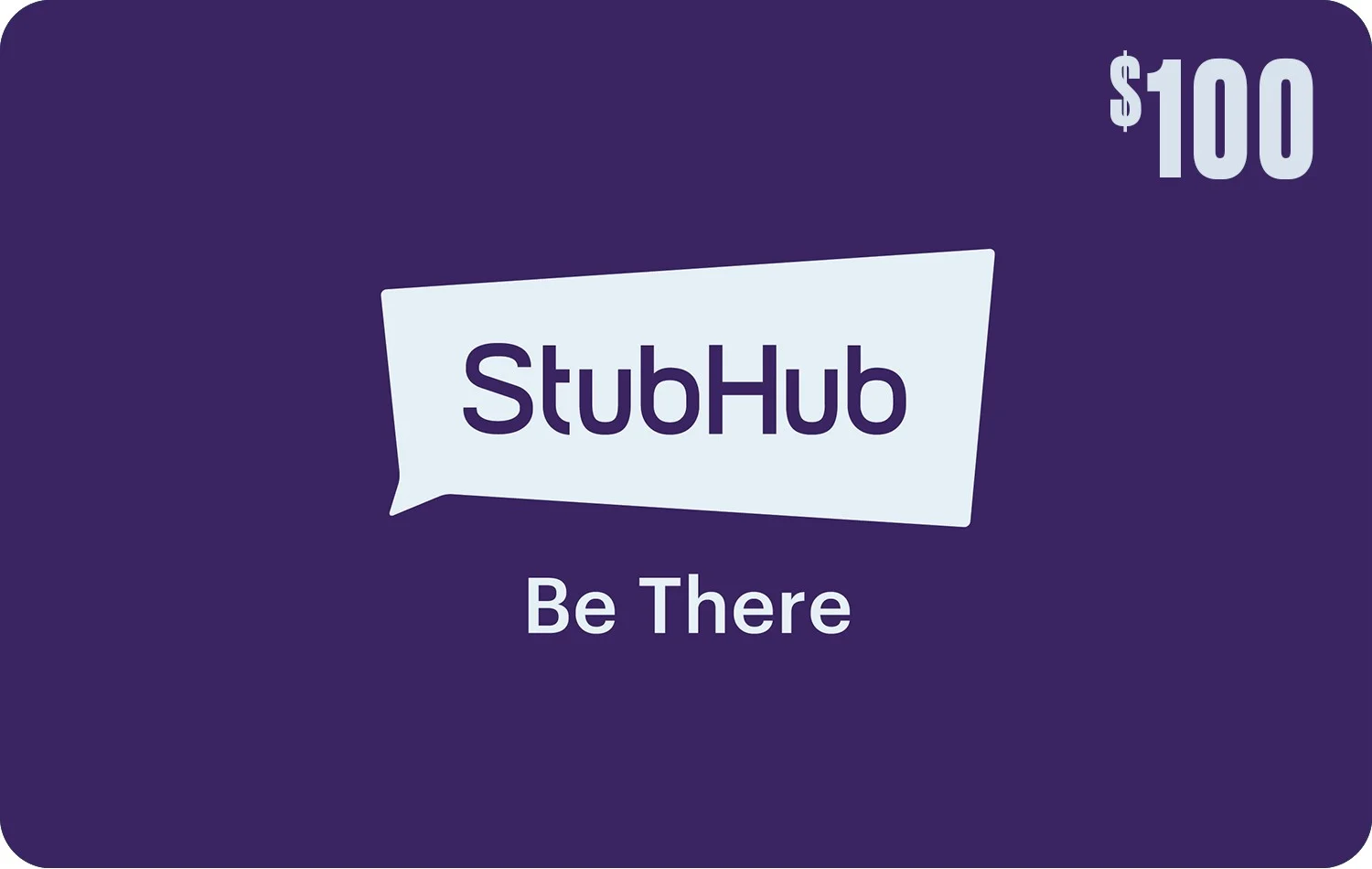 Stubhub $100 eGift Card