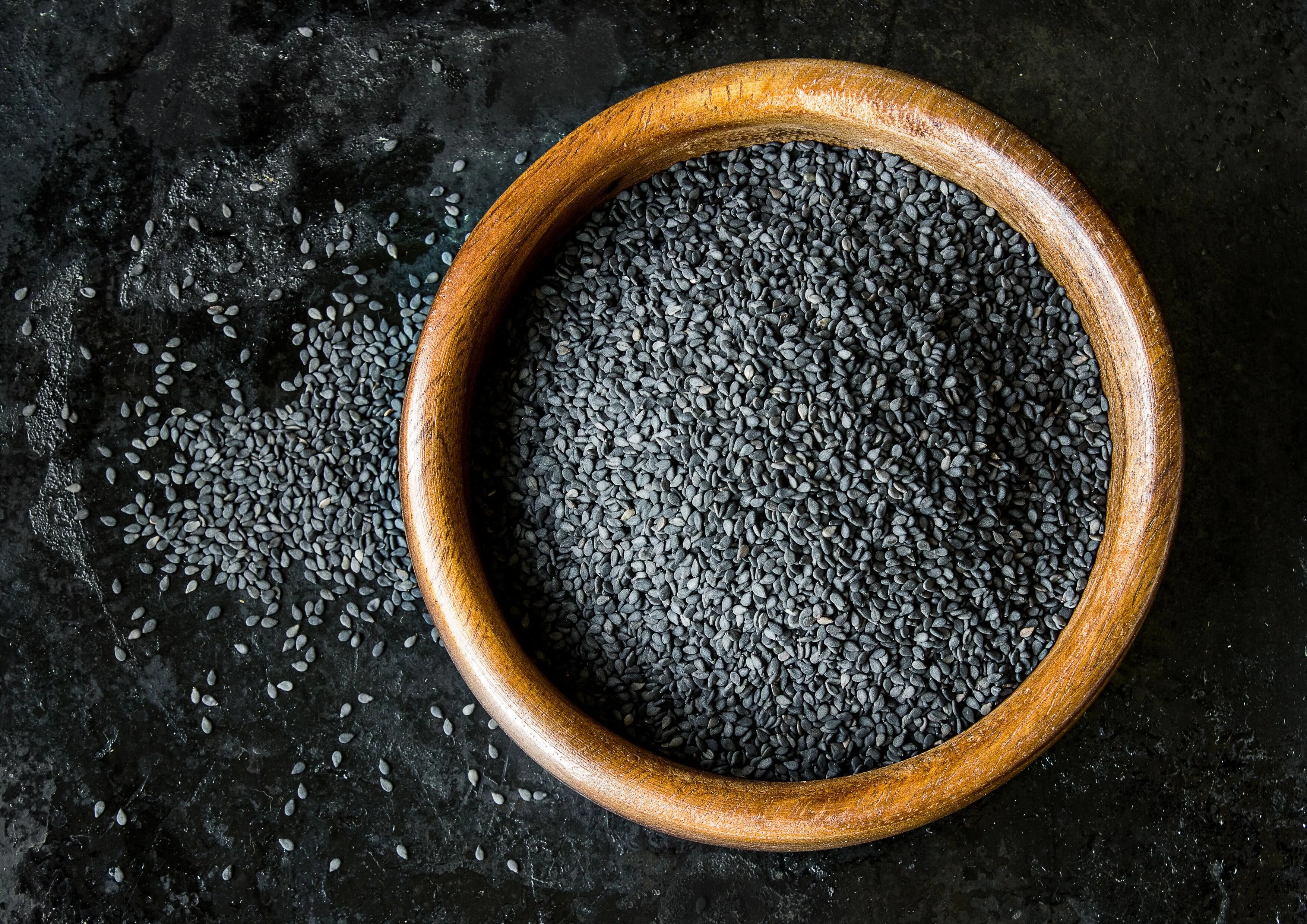 Black Sesame Seeds, 16 Pounds — Raw, Vegan, Kosher — by Food to Live