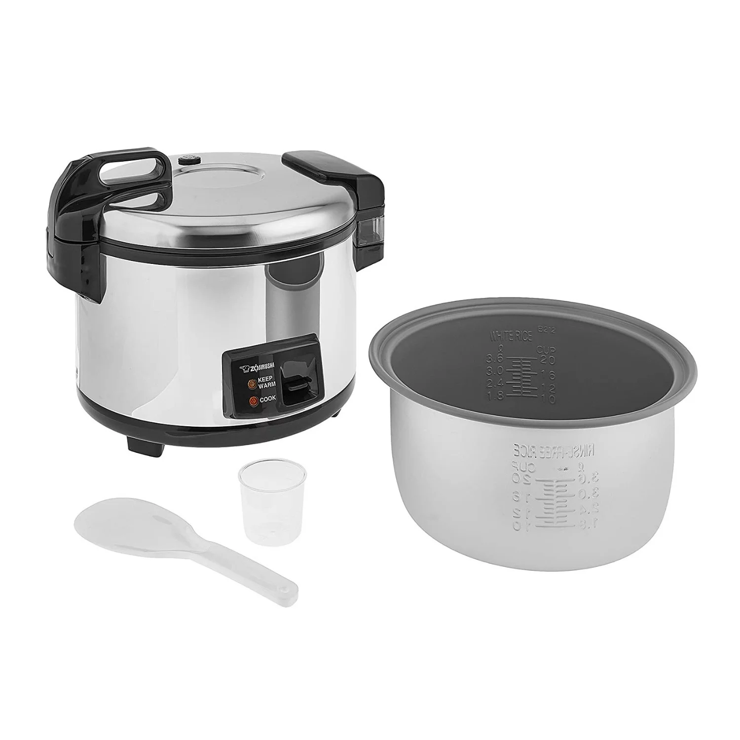 Zojirushi 20-Cup (Uncooked) Commercial Rice Cooker and Warmer (Stainless Steel)