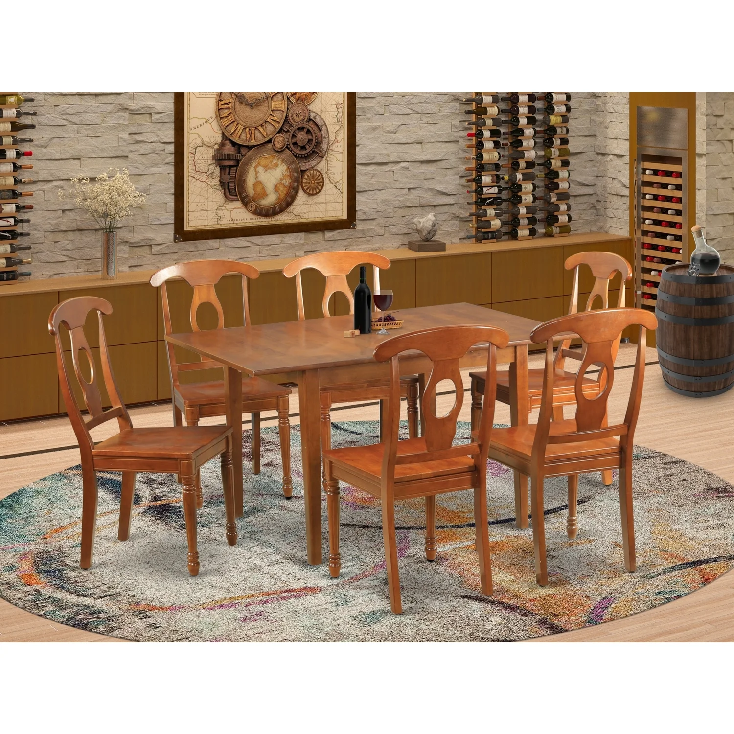 HomeStock Vintage Vogue Dining Set- Tables And Dining Chairs