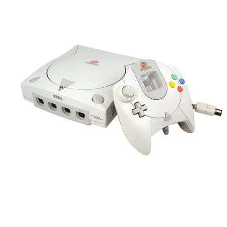 Refurbished Sega Dreamcast Video Game Console with Matching Controller White and Cables