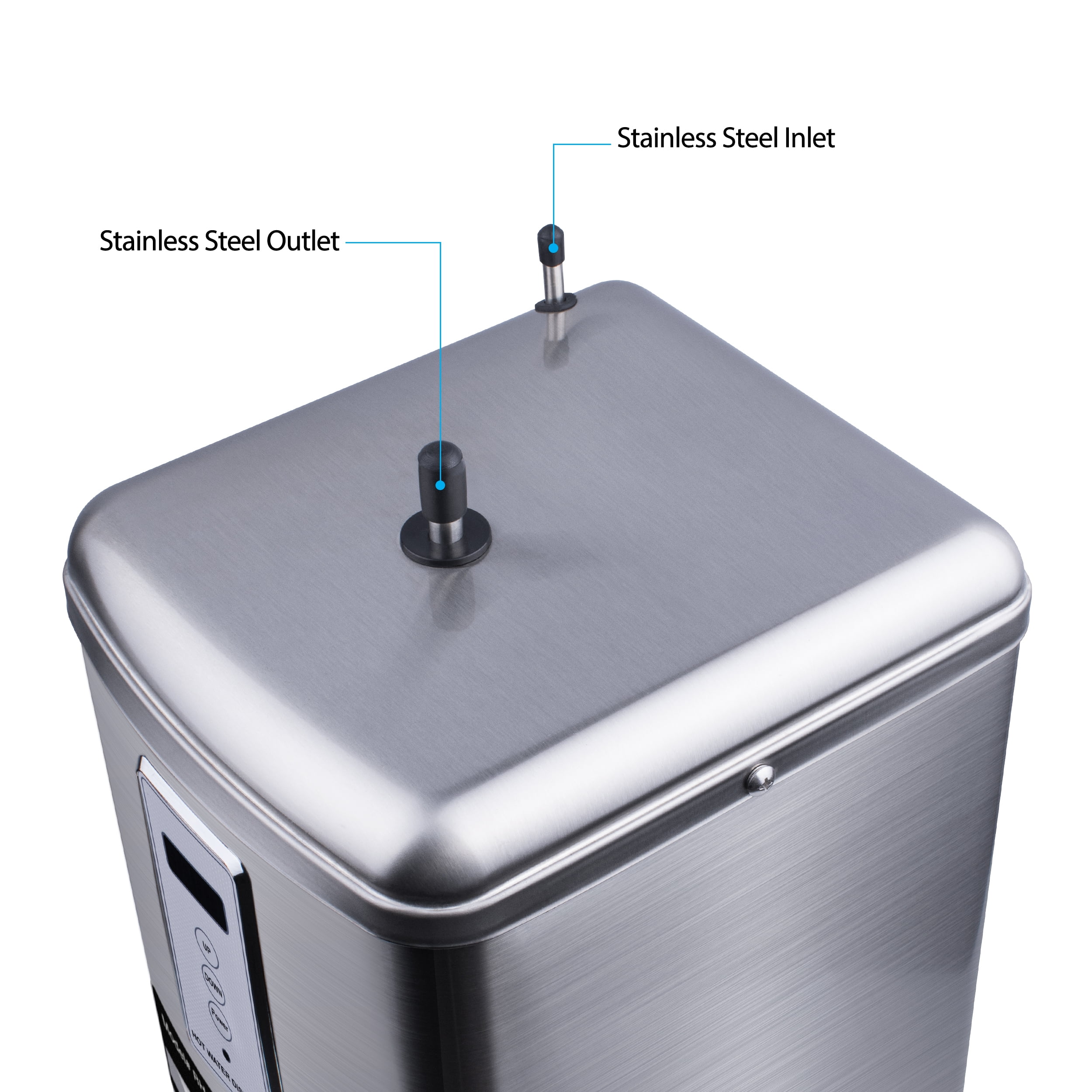 Ready Hot 41-RH-300-F560-BN Digital Hot Water Dispenser 1300W with Brushed Nickel 2 Handle Faucet