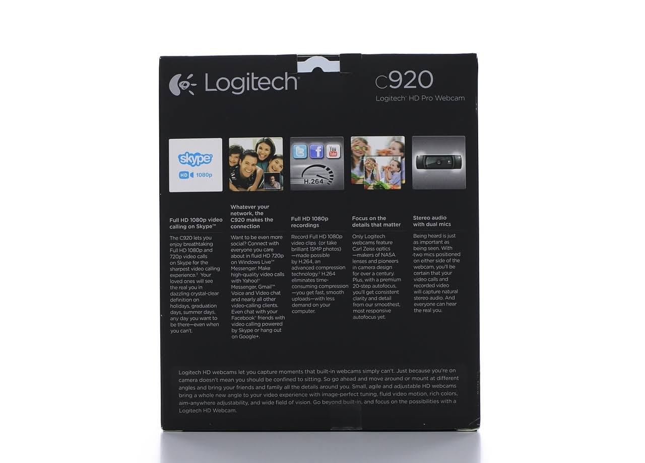 Logitech HD Pro C920 Webcam - USB 2.0