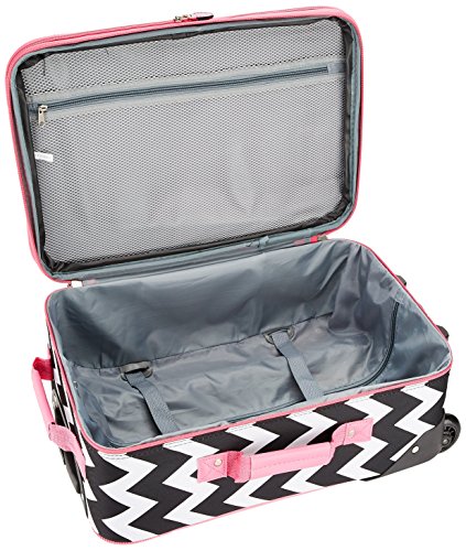 Rockland Fashion Expandable Softside Upright Luggage Set, Charcoal, 2-Piece (14/19)