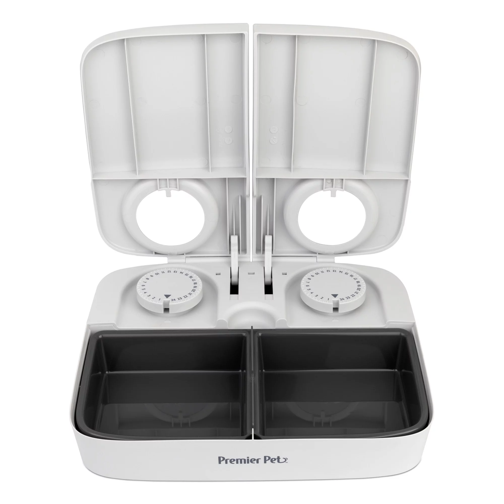 Premier Pet Automatic Timer Pet Feeder - Feeder that Dispenses Dog and Cat Dry Food