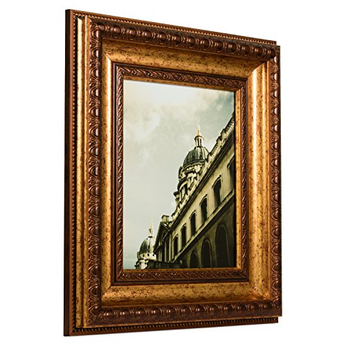 Craig Frames Arqadia Gothic, Aged Gold Picture Frame, 11 by 14-Inch
