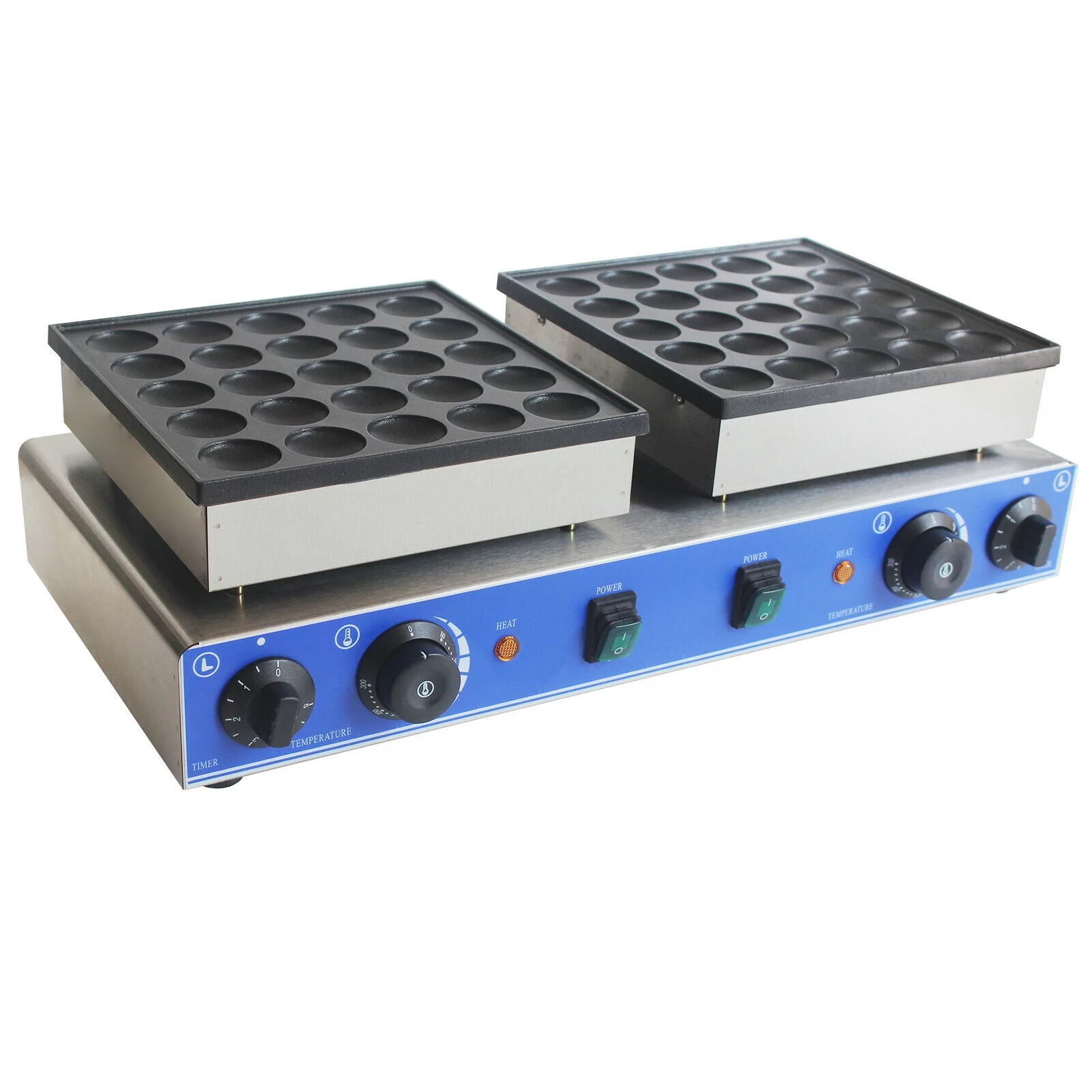 Mini 50PCS Dutch Pancake Baker Commercial Waffle Maker Machine 1.8in Nonstick Nonstick 110v Electric 50pcs 1.7