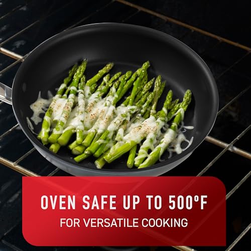 T-fal Signature Nonstick Cookware Set 12 Piece Oven Safe 350F Pots and Pans, Dishwasher Safe Black