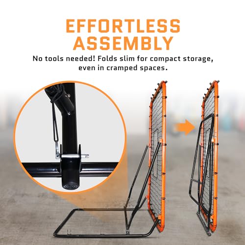 Volleyball Rebounder Net, Soccer Rebounder, Lacrosse Rebounder, Baseball Rebounder Net | Improve Pitching and Fielding Training, Spiking, Passing and Shooting Skills