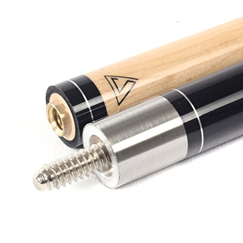 CUESOUL House Bar Pool Cue Sticks,Two Cue Sticks + 2x2 Pool Cue Case Hard