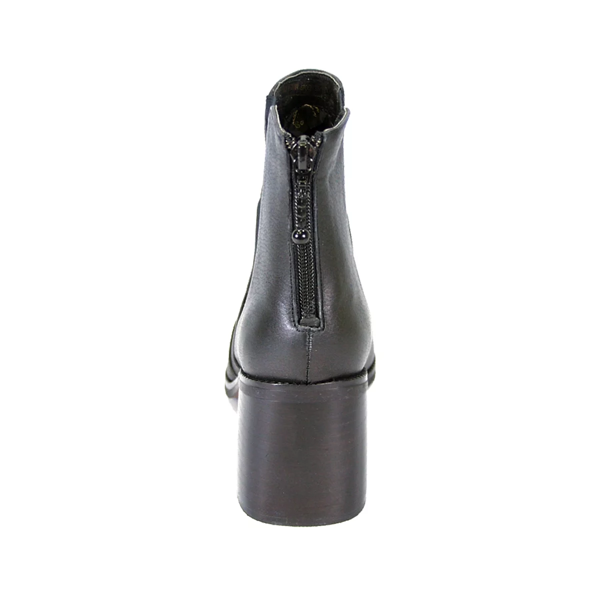 PEERAGE Cheyenne Women's Wide Width Leather Dress Ankle Boots BLACK 7.5