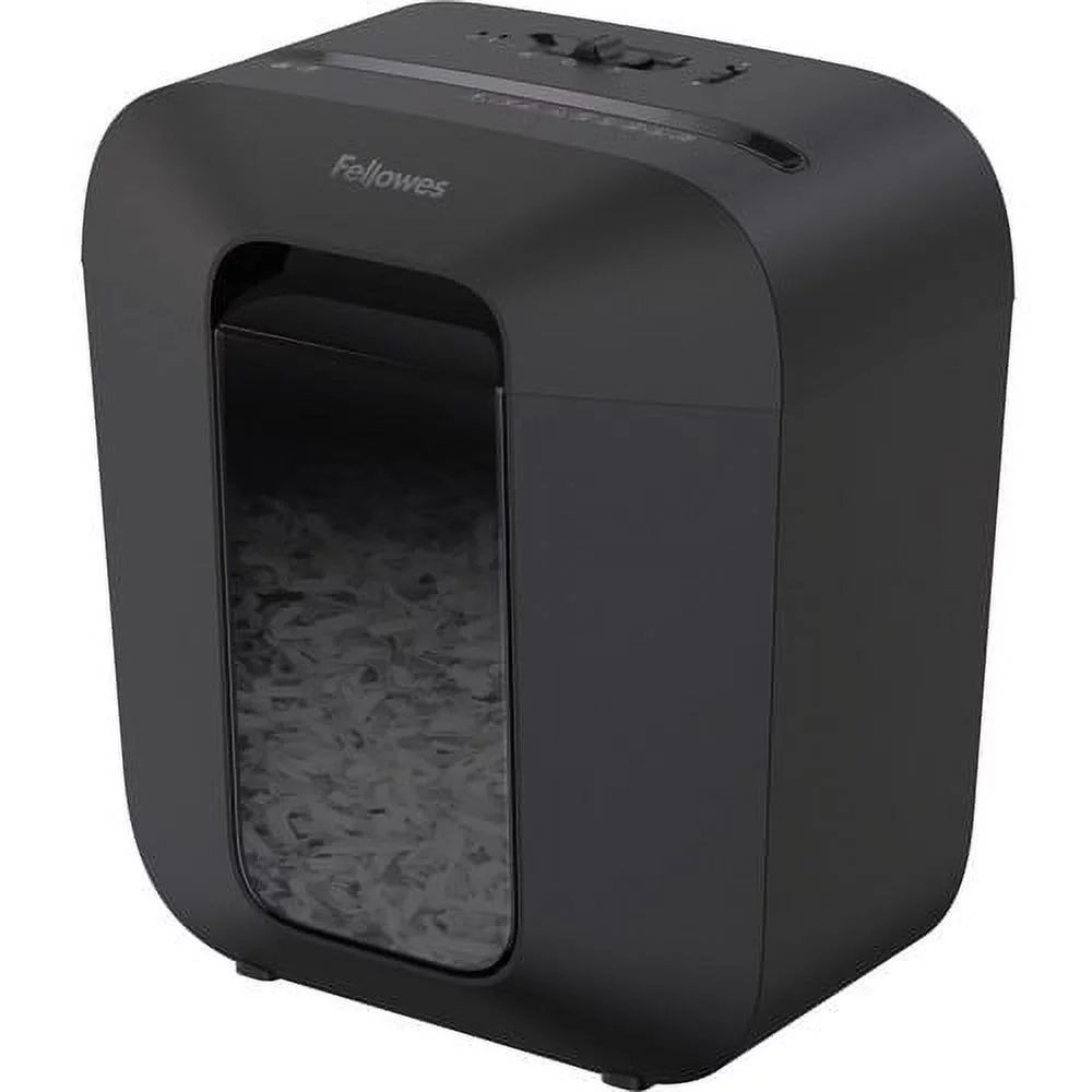 Fellowes LX25 Paper Shredder Cross Cut - 6 Per Pass - for shredding Paper, Paper Clip, Staples, Credit Card - 0.156