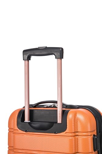 Rockland Melbourne Hardside Expandable Luggage with Spinner Wheels, 2TONENAVY, 2 Piece (20/28)
