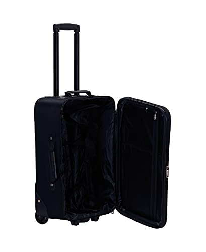 Rockland Fashion Expandable Softside Upright Luggage Set, Charcoal, 2-Piece (14/19)