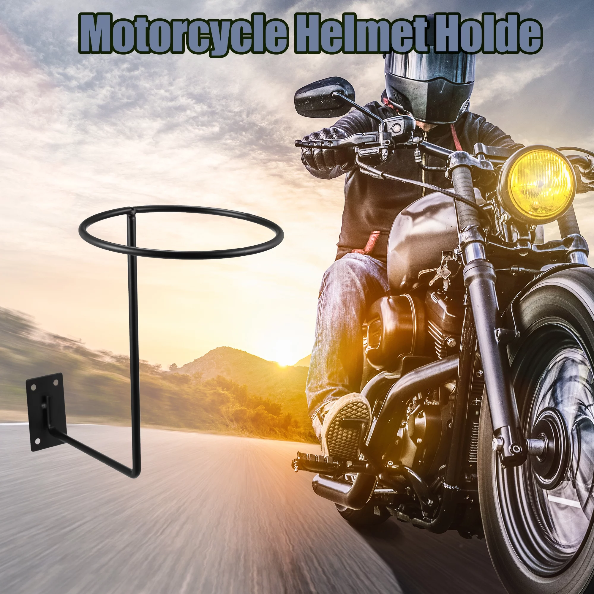 3pcs Motorbike Accessories Helmet Holder Dirt Bike Racing Helmet Hanger Helmet Rack Wall Mounted Hook