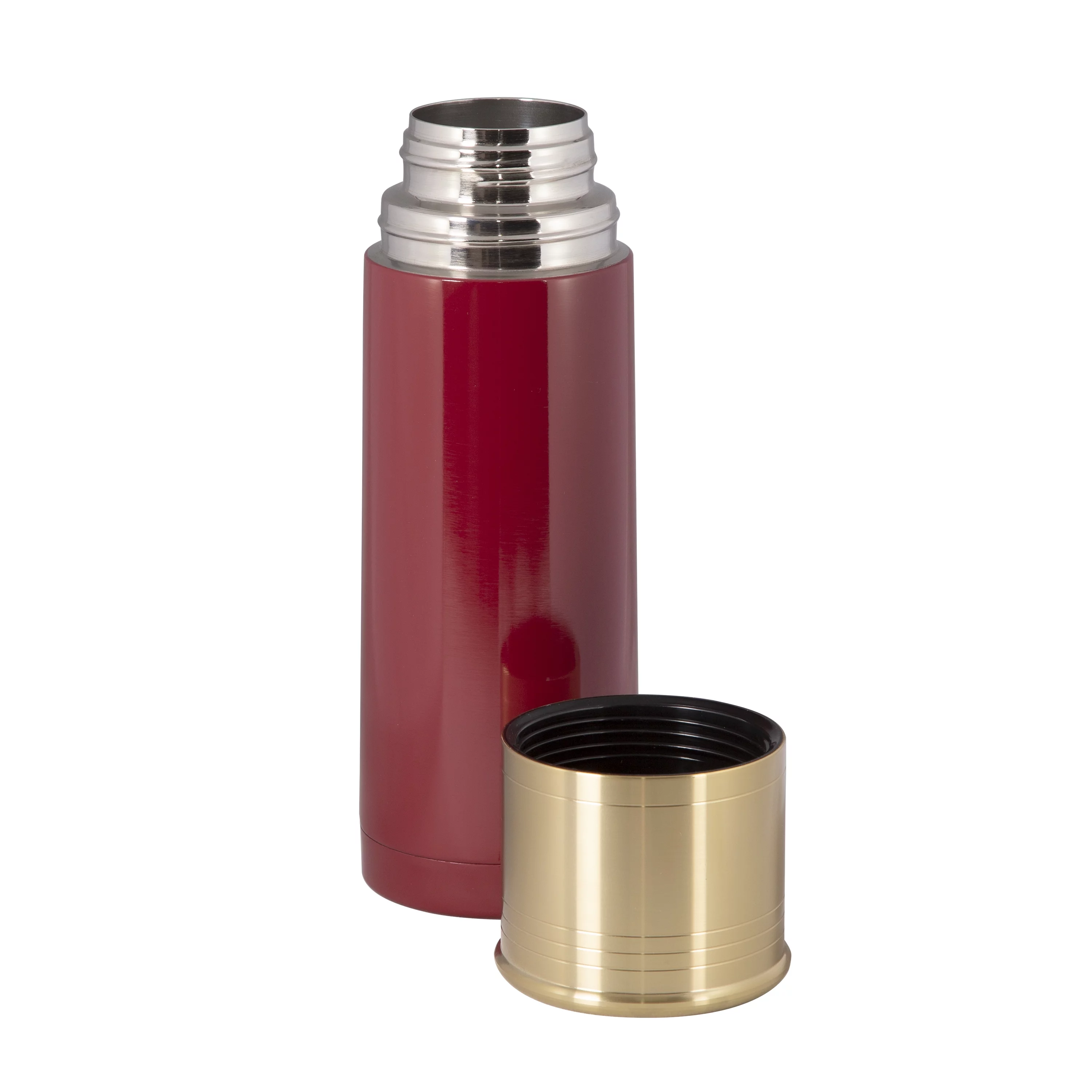 Stansport 8970-60 12 Gauge Shotshell Thermo Bottle 18-8 Stainless Steel - Red - Canteen Camping Hiking Travel Outdoors Drinkware