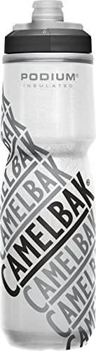 CamelBak Podium Chill Bike Insulated Squeeze Water Bottle Navy Stripe, 24oz