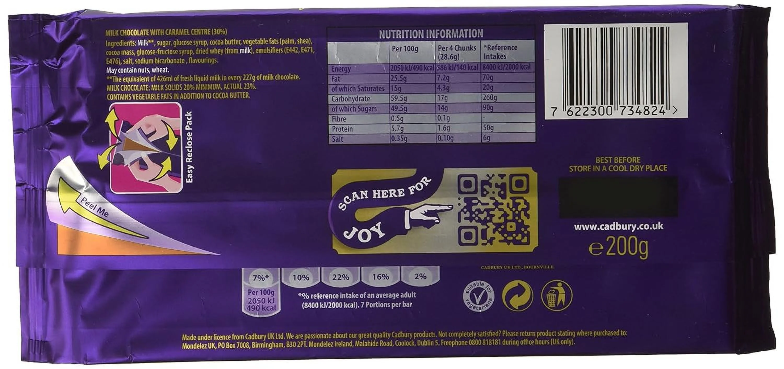 Dairy Milk Caramel 180G