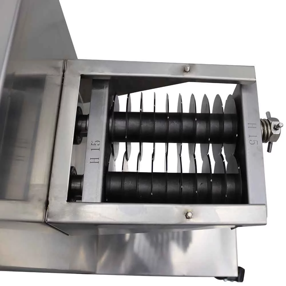 INTSUPERMAI Electric Meat Cutting Machine QE Meat Slicer Dicing Machine with 15mm Blade