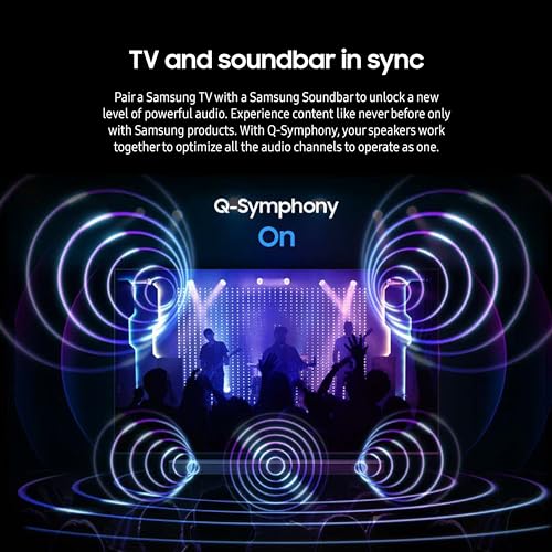 SAMSUNG Q990D 11.1.4ch Soundbar w/Wireless Dolby Atmos Audio, Rear Speaker Included, Q-Symphony, SpaceFit Sound Pro, Adaptive Sound, Game Mode Pro with Alexa Built-in, HW-Q990D/ZA