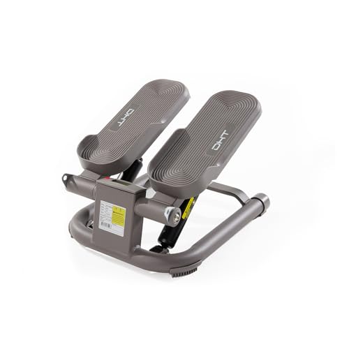 DHT Steppers for Exercise at Home, Mini Stair Stepper with Resistance Band, Workout Equipment with LCD Monitor, Fitness Stepper for Cardio Full Body Workout, for Home Gym(No Resistance Adjustment)