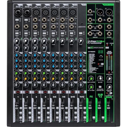 Mackie ProFX10 Go Battery-powered 10-channel Mixer with USB and Enhanced Effects