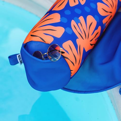 Big Joe Noodle Sling, No Inflation Needed, Pool Float with Armrests, Quick Draining Fabric, Cup Holder
