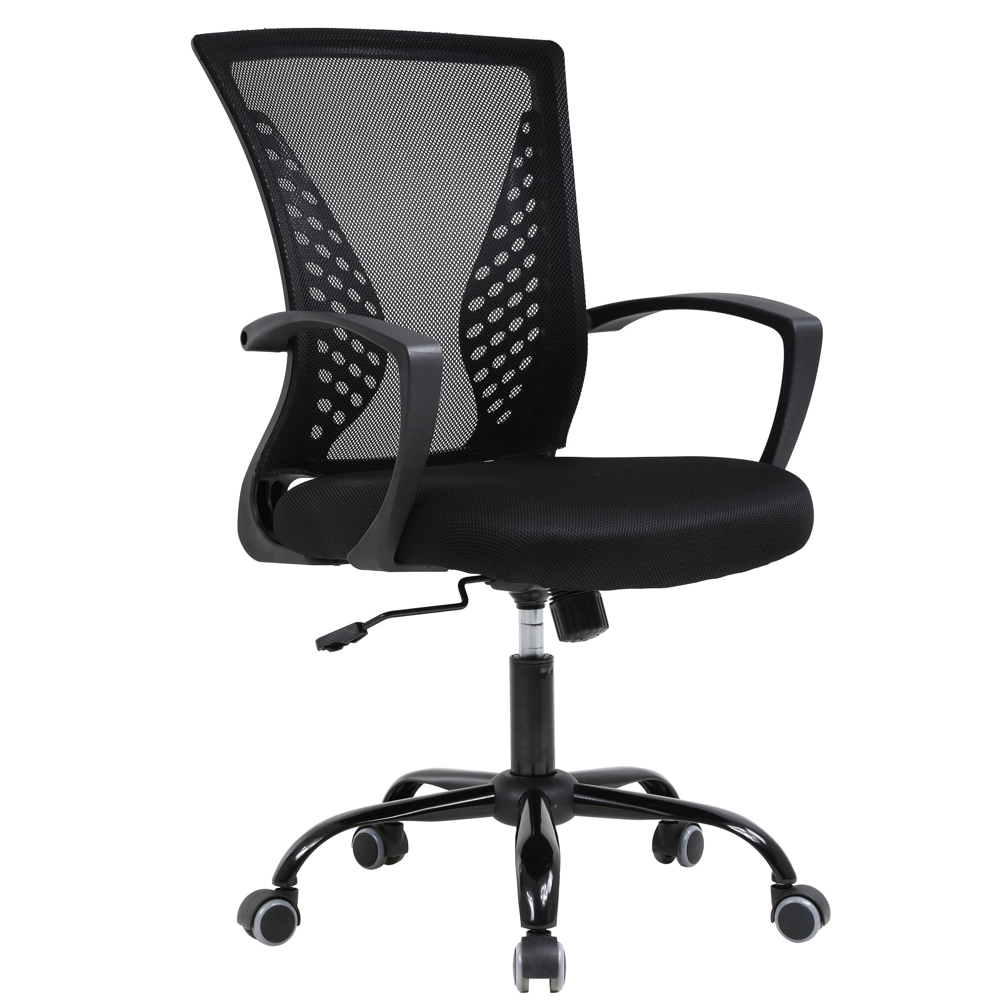 FDW Mesh Office Chair Ergonomic Computer Chair with Swivel & Lumbar Support,Adjustable, 250 lb. Capacity,Black