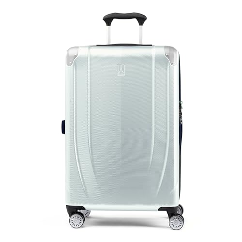 Travelpro Pathways 3 Hardside Expandable Luggage, 8 Spinner Wheels, Lightweight Hard Shell Suitcase, Carry On 21 Inch, Black Knight