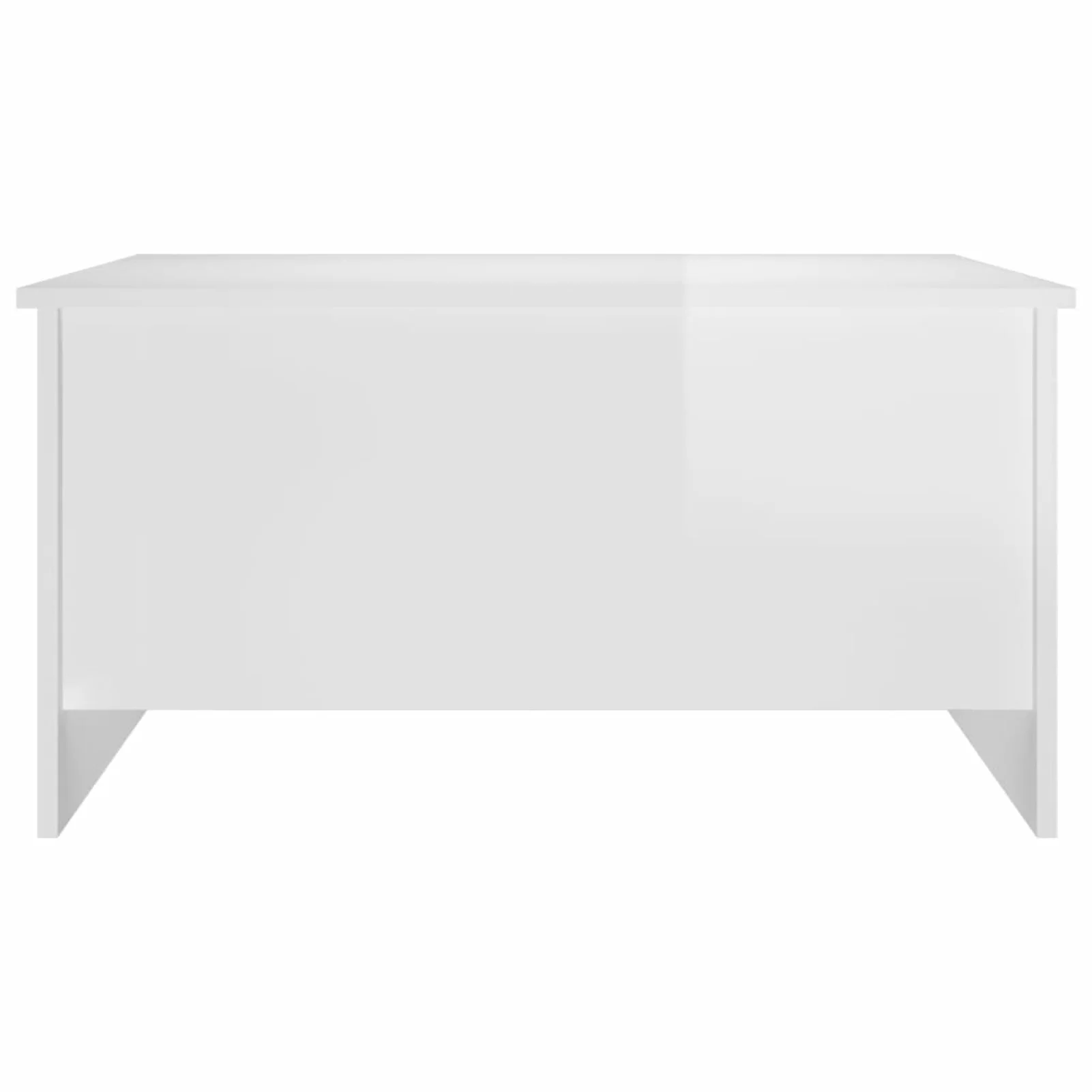 Walmeck Coffee Table High Gloss White 31.5