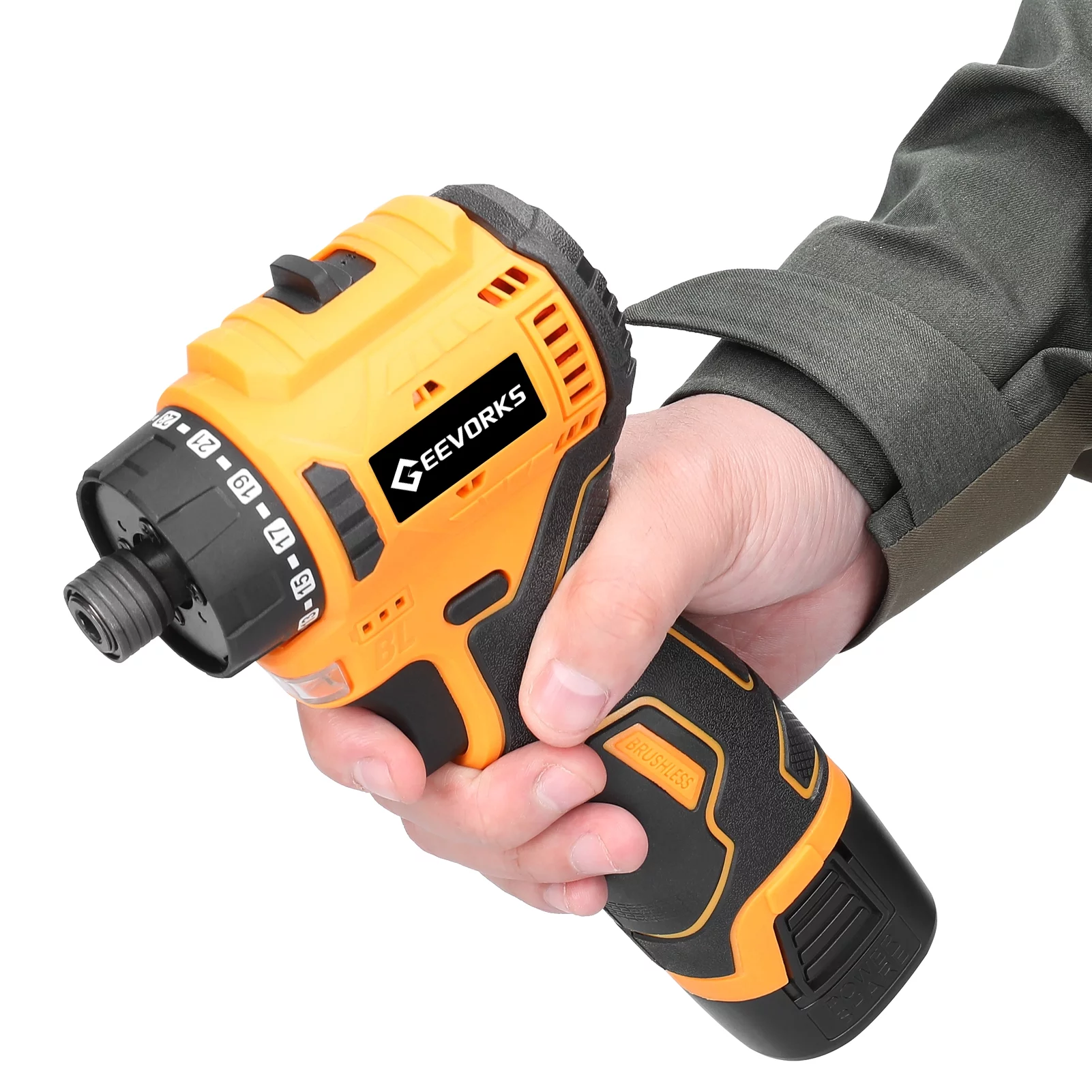 Geevorks Electric Screwdriver 16.8V 55Nm Torque Repairing Tool Kit for Mobilephones Computers Home Appliances