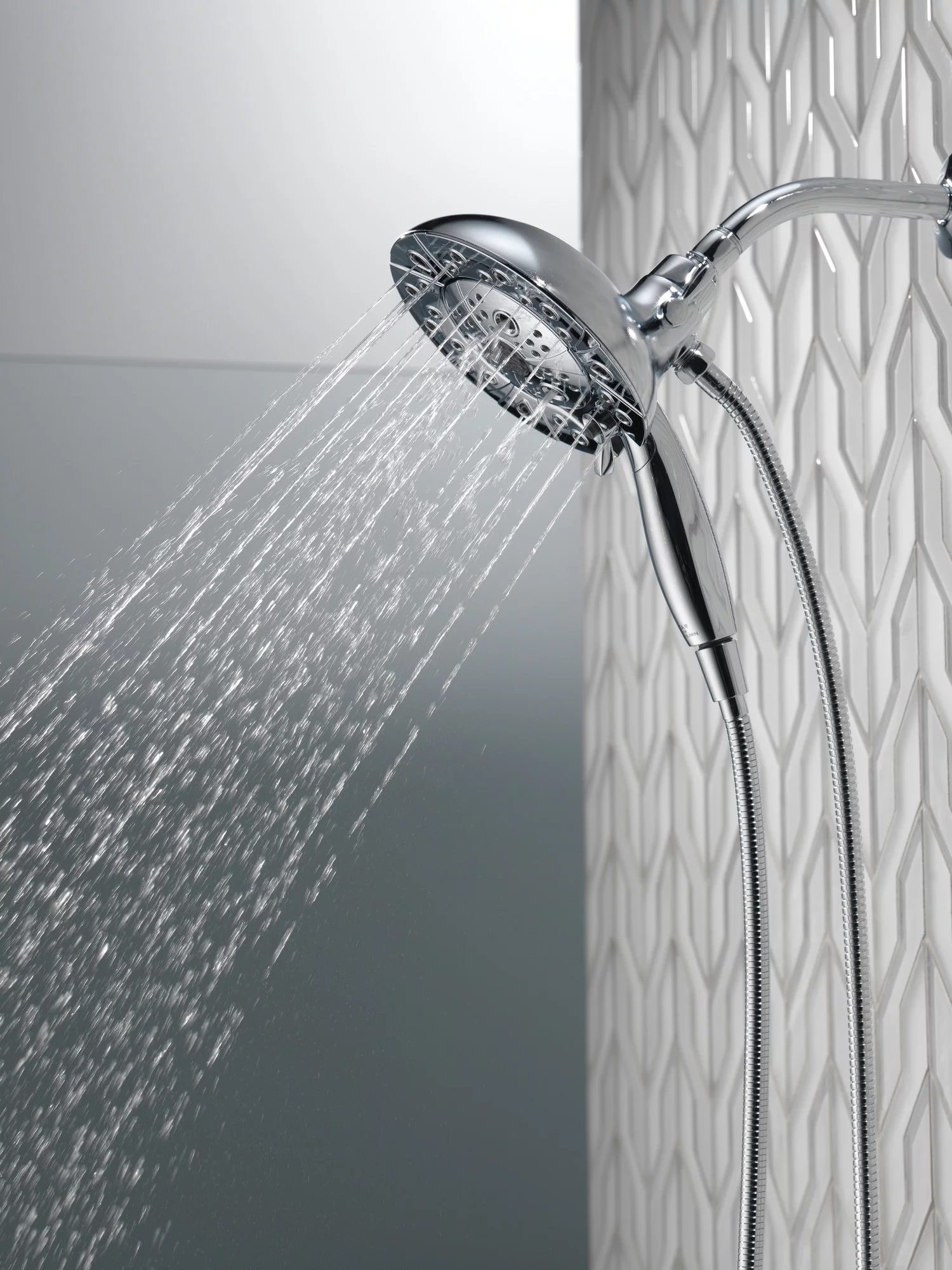 Delta 5-Spray Hand Shower and Shower Head Combo in Chrome 58480-PK